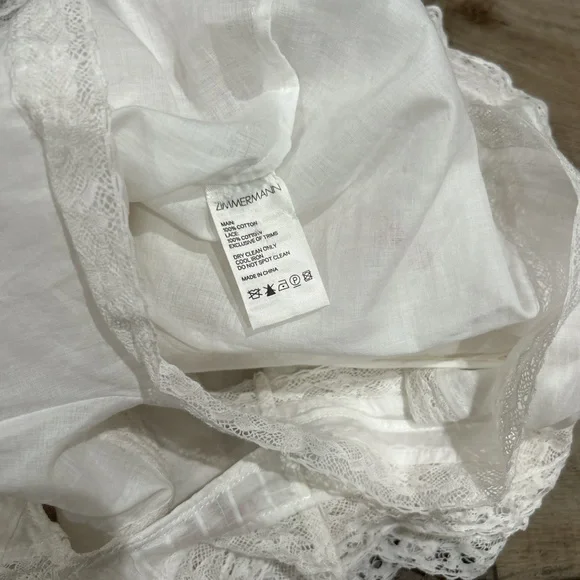 Zimmermann heathers pintuck frill floral mini shorts - Picture 6 of 6